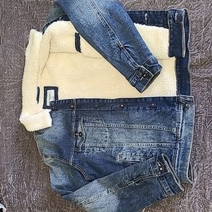 Lined denim jacket